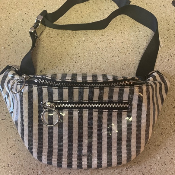 parfois Handbags - Parfois pin stripped belt bag/fanny bag